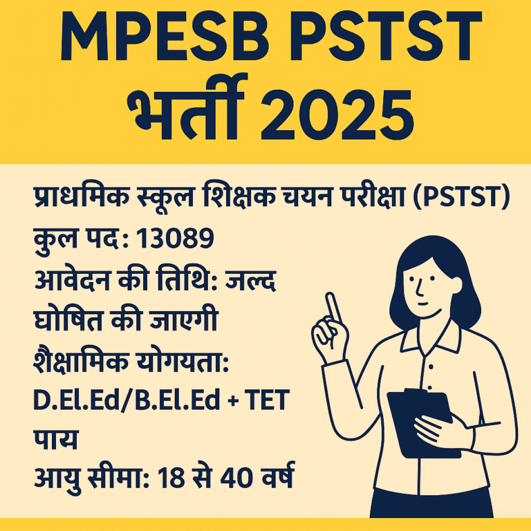 MP PRIMARY TEACHER RECRUITMENET 2025