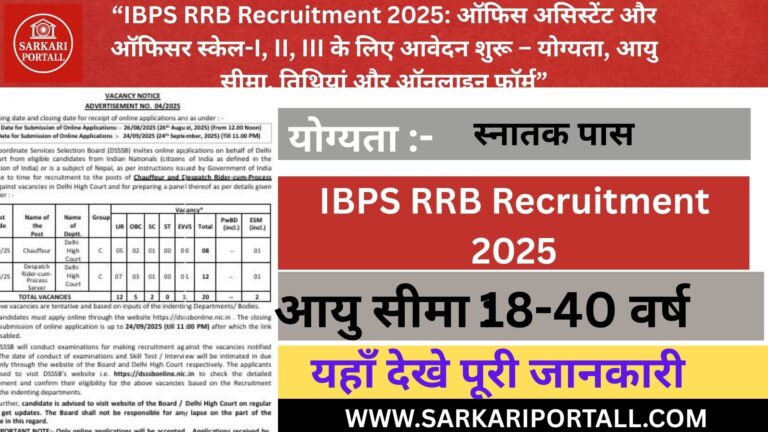 IBPS RRB Recruitment 2025