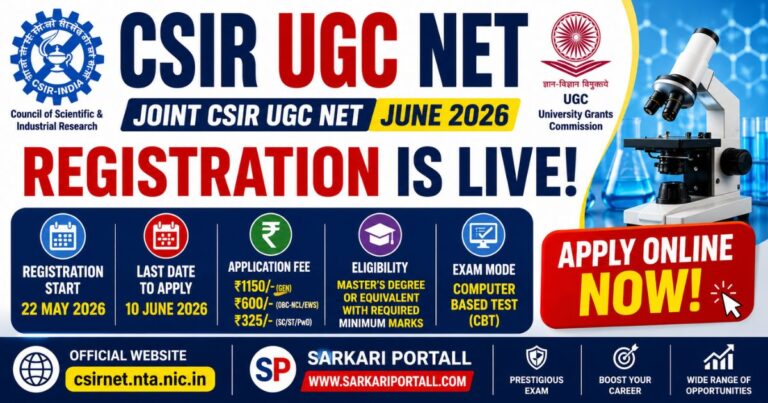 CSIR UGC NET June 2026 Notification