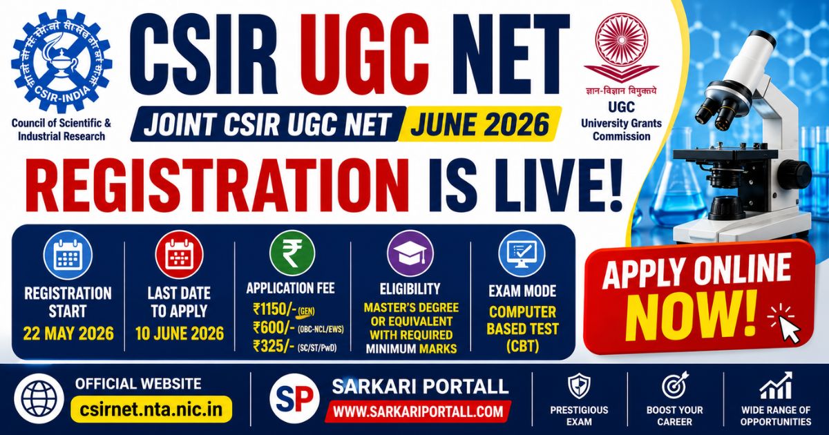 CSIR UGC NET June 2026 Notification