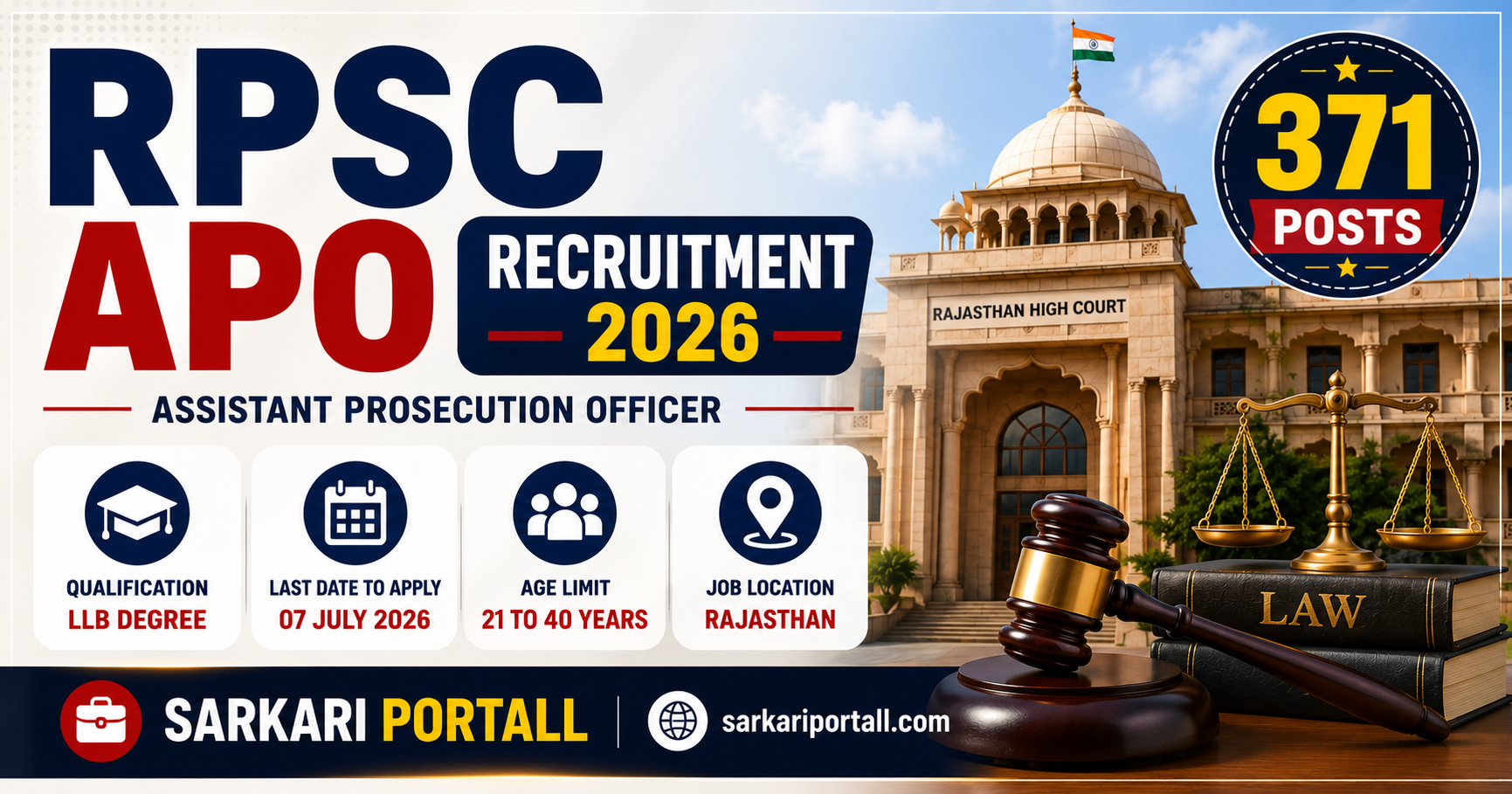RPSC APO Recruitment 2026