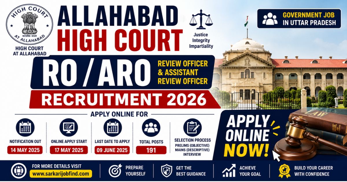 Allahabad High Court RO ARO Recruitment 2026
