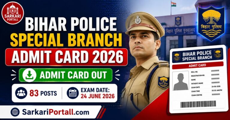 Bihar Police CSBC Constable Special Branch Admit Card 2026