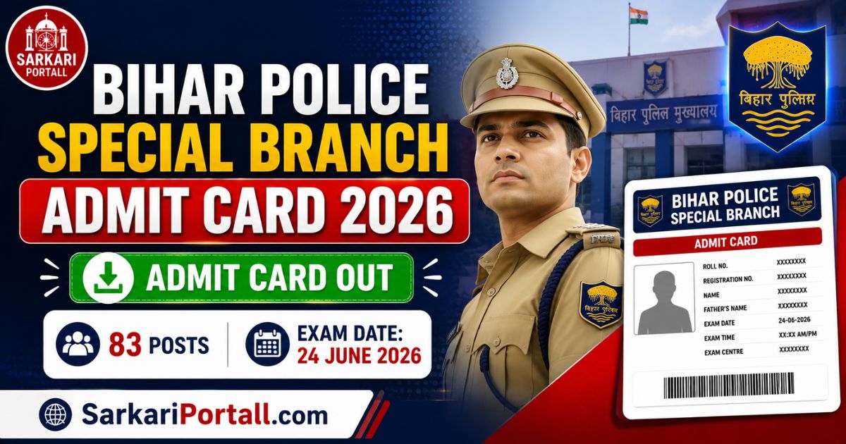 Bihar Police CSBC Constable Special Branch Admit Card 2026