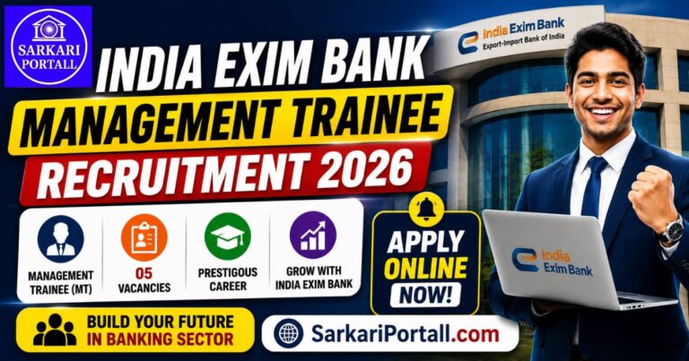 India Exim Bank Management Trainee Recruitment 2026