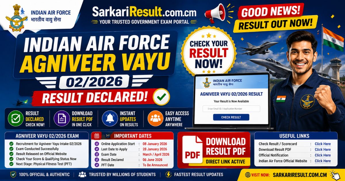 Indian Airforce Agniveer Vayu 02 2026 PSL List