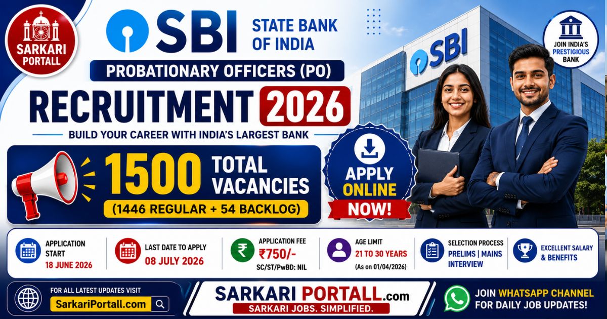 SBI Probationary Officers PO Recruitment 2026
